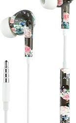 Musikljud | Fantasy In-ear-hörlurar med Mikrofon - Blommönster
