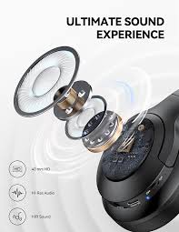 TECKNET Bluetooth-hörlurar – 65 timmars speltid och 3 EQ-lägen