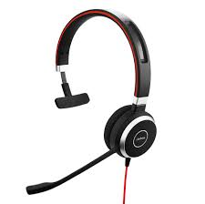 Jabra Evolve 40 MS Mono - Microsoft Certifierade Hörlurar med Brusreducering