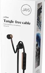 JAYS In-Ear Hörlurar Stereo - a-One - Svart/Guld