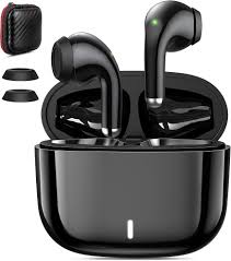 Trådlösa In-Ear Hörlurar för iPhone 15 Pro Max - Bluetooth med Mikrofon och Touch-Kontroll